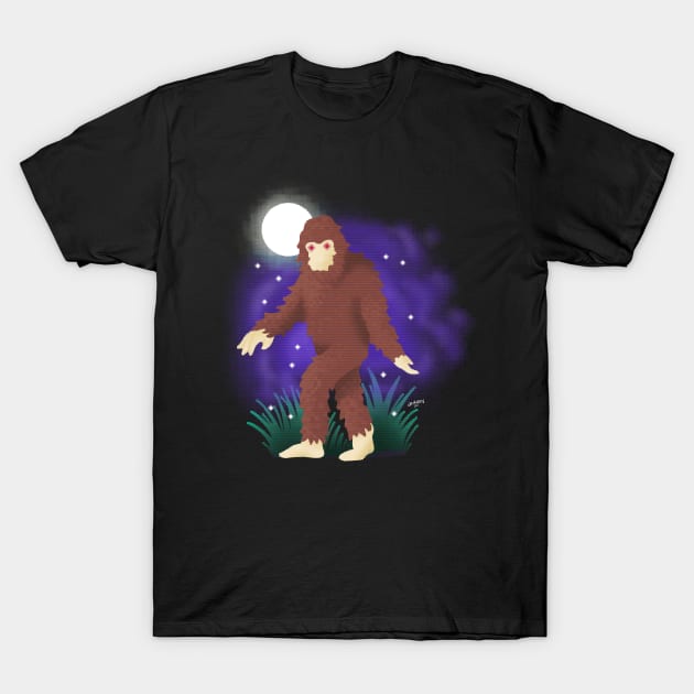 8-Bit Bigfoot T-Shirt by LoudMouthThreads